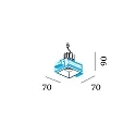 Wever & Ducré LED Deckeneinbau-Strahler STRANGE 1.0, IP20, 1-flammig, 17V, 6/9W, CRi >90, UGR <16, kardanisch, 2700K 15°, schwarz