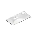 LED Deckeneinbau-Strahler STRANGE 2.0, IP20, 2-flammig, 17V, 12/18W, CRi >90, UGR <16, kardanisch, 3000K 15°, weiß