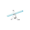 LED 1-phase Spot SQUBE ON TRACK 1.0, 6W 3000K, incl. adapter, black