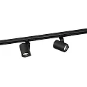 LED 1-Phasen-Strahler SQUBE ON TRACK 1.0, 6W 1800-2850K, inkl. Adapter, schwarz