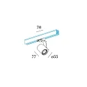 Wever & Ducré 3-Phasen-Strahler SQUBE ON TRACK 1.0 PAR16, GU10 max. 12W, inkl. Adapter, kardanisch, mattschwarz