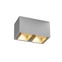Wever & Ducré Ceiling luminaire BOX 2.0 PAR16, 2x GU10 max. 12W, aluminum
