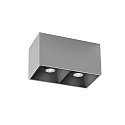 Wever & Ducré Ceiling luminaire BOX 2.0 PAR16, 2x GU10 max. 12W, aluminum