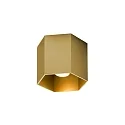 Aufbau-Downlight HEXO 1.0 - PAR16, 1-flammig, GU10 max. 12W, ohne optionales Innencover, gold