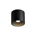 Aufbau-Downlight RAY 1.0 - PAR16, GU10 max. 12W, UGR<13, ohne optionales Innencover, mattschwarz