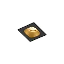 LED Recessed spot PIRRO 1.0, 1 Spot 4.5W 2700K, CRi >90, dimmable, black gold
