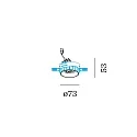 Wever & Ducré LED Einbaustrahler DEEP ADJUST PETIT TRIMLESS 1.0, IP20, 350mA, CRi >90, bündig, kardanisch, 2700K 15°, mattschwarz