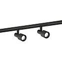 LED 1-phase track spot SARA 1.0, 8W 2700K, dimmable, black