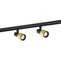 LED 1-phase track spot SARA 1.0, 8W 2700K, dimmable, black gold
