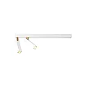 LED Deckenleuchte MICK 2.0, 2-flammig, 45cm, 2x7W 2700K, CRi >90, dimmbar, weiß-gold