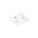 LED Deckeneinbauleuchte PLANO PETIT 1.0, IP20, 1-flammig, 350mA, CRi >90, kardanisch, Clipfedern, 3000K 15°, mattweiß