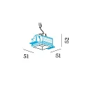Wever & Ducré LED Einbaustrahler STRANGE PETIT TRIMLESS 1.0, IP20, 350mA, CRi >90, kardanisch, Clipfedern, 6W 2700K 15°, mattweiß