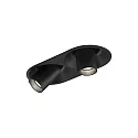 LED Halb-Einbaustrahler BLIEK ROUND PETIT 2.0, 2-flammig, 700mA, CRi >90, kardanisch, Clipfedern, 12.3W 2700K 31°, mattschwarz