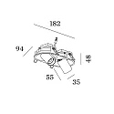 Wever & Ducré LED Halb-Einbaustrahler BLIEK ROUND PETIT 2.0, 2-flammig, 700mA, CRi >90, kardanisch, Clipfedern, 12.3W 2700K 31°, mattschwarz