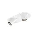 LED Halb-Einbaustrahler BLIEK ROUND PETIT 2.0, 2-flammig, 700mA, CRi >90, kardanisch, Clipfedern, 12.3W 2700K 31°, mattweiß