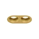 LED Einbaustrahler DEEP BIJOU 2.0, IP20, 250mA, 18V, CRi >90, UGR <16, starr, Clipfedern, 2x 4W 2700K 31°, gold