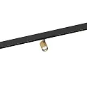 track spot CENO ON STREX 1.0 with adapter IP20, champagner, black matt 