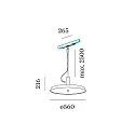 Wever & Ducré LED 3-Phasen Pendelleuchte ROOMOR OFFICE ON TRACK 1.0, 35W, IP20, opal, 3000K, 3700lm, schwarz