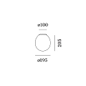 Wever & Ducré Ceiling luminaire DRO 2.0, Ø 19.5cm, E14, C35 max. 6W, aluminum / glass, white