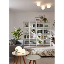 Wever & Ducré Ceiling luminaire DRO 3.0, Ø 29cm, E27, A60 max. 12W, aluminum / glass, white