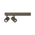 LED Aufbaustrahler CENO 2.0, 2-flammig, 3000K, CRi >90, dreh/schwenkbar, dimmbar, bronze