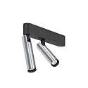 LED Strahler MATCH CEILING SURF 2.0 LED, 2-flammig, 2700K BL 2x9W 220-240VAC DIM CRI90, dreh-/schwenkbar, schwarz matt, alu