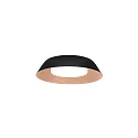 LED Wand-/Deckenleuchte TOWNA 1.0, IP44, Ø 25.4cm, 3000K, dimmbar, schwarz-kupfer