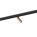track spot MATCH ON STREX 1.0 with adapter IP20, champagner, black matt 