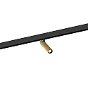 track spot MATCH ON STREX 1.0 with adapter IP20, champagner, black matt dimmable