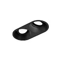 LED Einbaustrahler DEEP ADJUST 2.0, IP20, 2-flammig, 17V, 12/18W, CRi >90, kardanisch, Clipfedern, 3000K 56°, mattschwarz