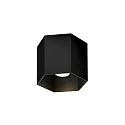 LED Deckenleuchte HEXO CEILING SURFACE 1.0, IP20, 1-flammig, 8W 2700K, CRi >90, dim2warm, schwarz matt