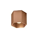 ceiling luminaire HEXO CEILING SURF 1.0 1 flame IP20, copper dimmable