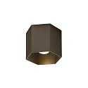 LED Deckenleuchte HEXO CEILING SURFACE 1.0, IP20, 1-flammig, 8W 3000K, CRi >90, dim2warm, bronze