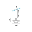 Wever & Ducré 1-phase pendant luminaire ODREY ON TRACK 1.2 incl. 1-phase adapter GU10 IP20, gold