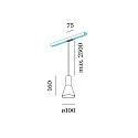 1-phase pendant luminaire ODREY ON TRACK 1.3 incl. 1-phase adapter GU10 IP20, black matt