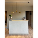 Wever & Ducré 1-phase pendant luminaire ODREY ON TRACK 1.3 incl. 1-phase adapter GU10 IP20, gold