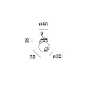 Wever & Ducré LED Halbeinbau-Strahler LECA 1.0, IP20, Ø 3.2cm, 350mA, 6W 2700K 585lm 31°, CRi >90, kardanisch, Clipfedern, mattweiß
