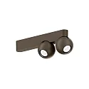 LED Deckenleuchte LECA 2.0, 2-flammig, 15W 2700K 1170lm 31°, CRi >90, kardanisch, Clipfedern, bronze