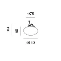 Wever & Ducré ceiling luminaire PERLEZ IP44 1.0 - Ø 13CM multipower, cambered, semi flush IP44 / IP20, white dimmable