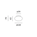 Wever & Ducré ceiling luminaire PERLEZ IP44 1.0 - Ø 13CM cambered, with spacer IP44, white dimmable