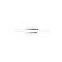LED Wandleuchte LARRA OPAL 1.0, S14d, 7W, IP20, 2700K, 700lm, schwarz
