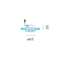 Wever & Ducré LED Einbaustrahler QITO CEILING TRIMLESS 1.0, IP20, 250mA (exkl. BG), 5W 3000K 440lm 31°, CRi>90, kardanisch, mattschwarz