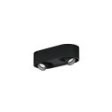 LED Aufbaustrahler QITO CEILING TRIMLESS 2.0, IP20, 2-flammig, 230V AC, 15W 3000K 880lm 31°, CRi>90, kardanisch, mattschwarz