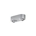 LED Aufbaustrahler QITO CEILING TRIMLESS 2.0 , IP20, 2-flammig, 230V AC, 15W 2700K 840lm 31°, CRi>90, kardanisch, Aluminium