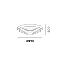 Wever & Ducré Ceiling luminaire J.J.W. 03, 3x E27, aluminum, silver