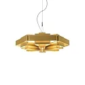 Pendelleuchte J.J.W. 04, Schirm Ø 56cm / Höhe 20cm, 6x E27, Aluminium, gold