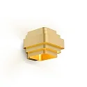 Wandleuchte J.J.W. 02, E27, Aluminium, gold