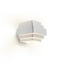 Wandleuchte J.J.W. 02, E27, Aluminium, silber