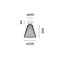 Wever & Ducré Deckenleuchte WIRO 1.0 CONE CEILING SURF E27 V max. 60W T30-225 220-240VAC, rost