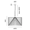 Wever & Ducré Pendelleuchte WIRO 6.1 WIRO CEILING SUSP E27 V 6.0m cable max. 60W A60/T30-300 220-240VAC, IP20, rost